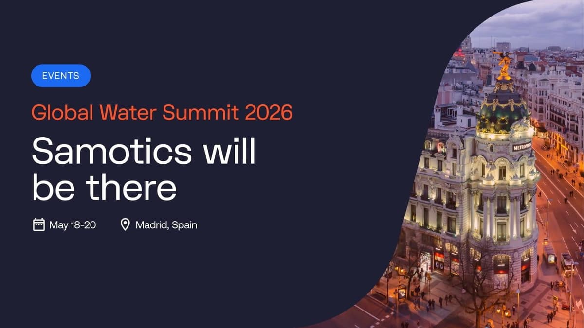 Meet Samotics at Global Water Summit 2026