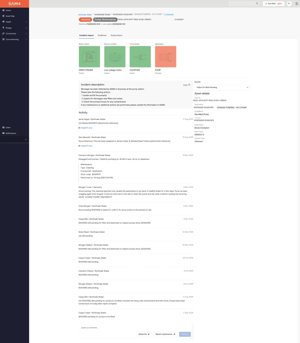 Read what was found and what to check. Anonymised SAM4 screen.